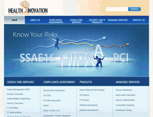 Tablet Screenshot of healthnovation.com